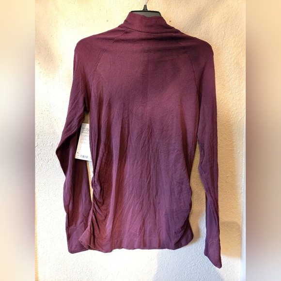 Athleta Speedlight Half Zip Pullover Top Burgundy New with tags Medium - Picture 14 of 14